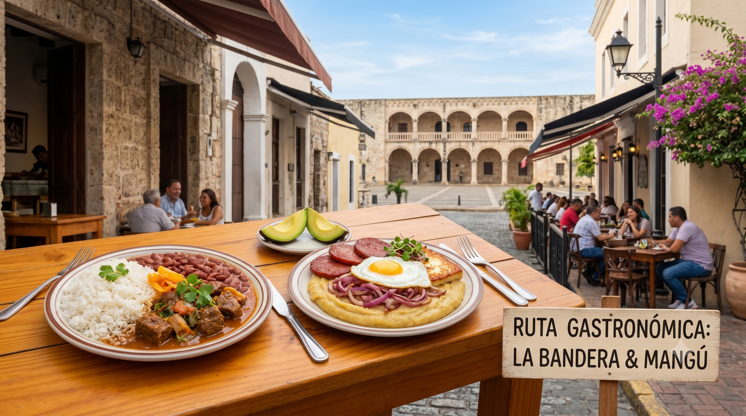 bandera dominicana y mangu-nizalytour