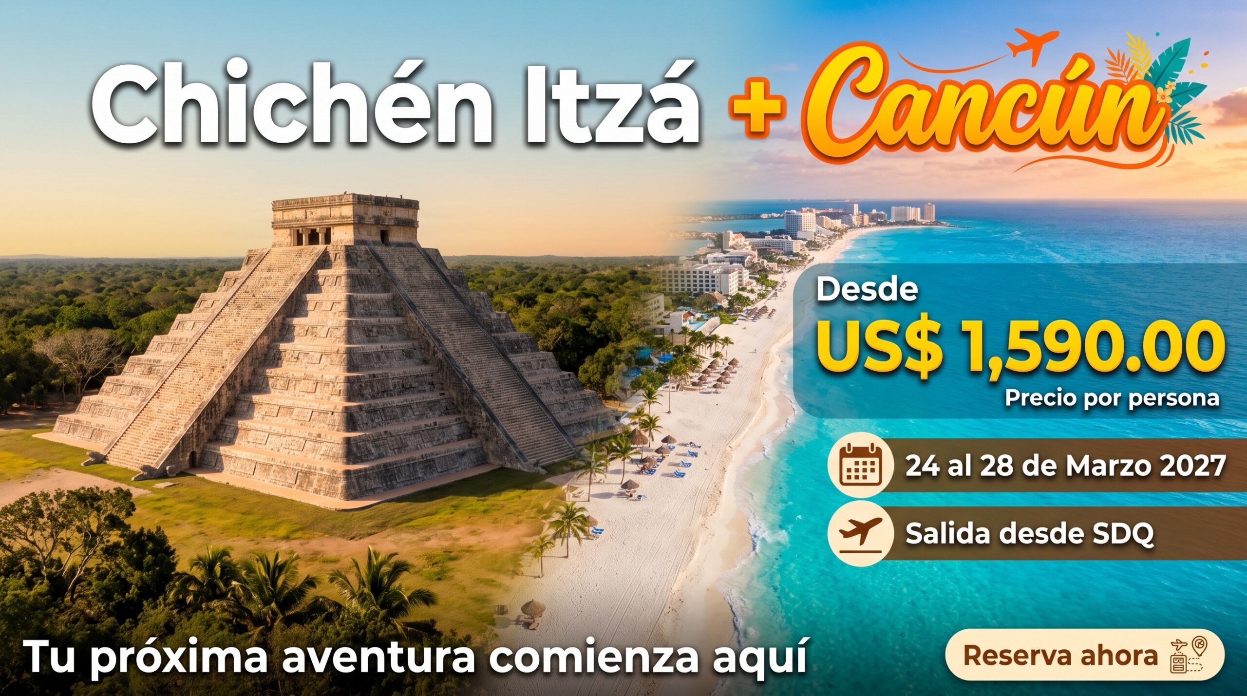 destino internacional Chichen Itza - Cancun - nizaly tours and travel (1)